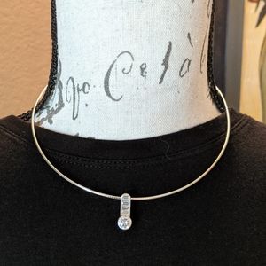 Cubic Zarconia Slide Necklace